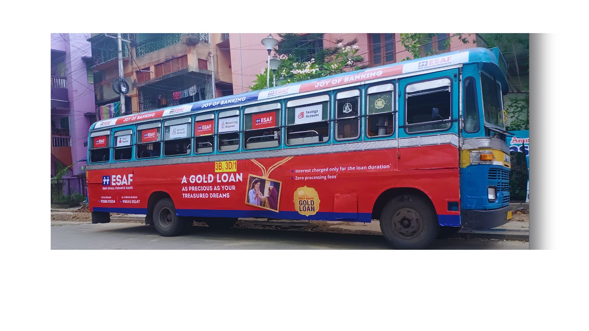 Gold Loan Bus Branding