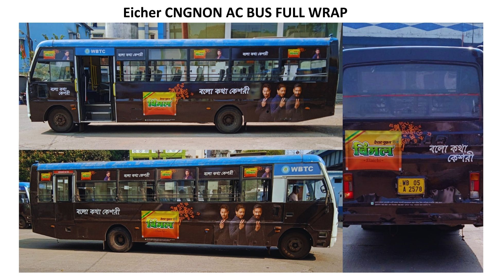 Eicher CNG Bus Full Wrap