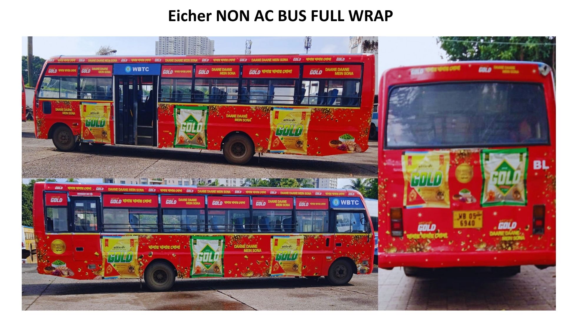 Eicher Non-AC Bus Full Wrap