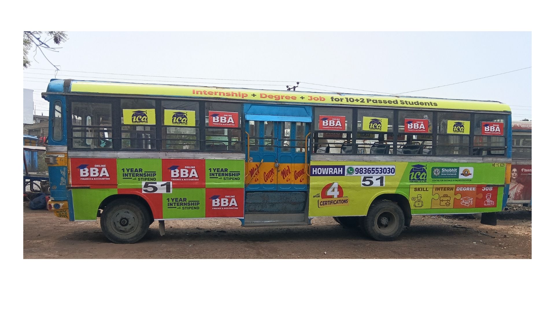 Bus Branding in Kolkata & Pan-India — Campaign 7