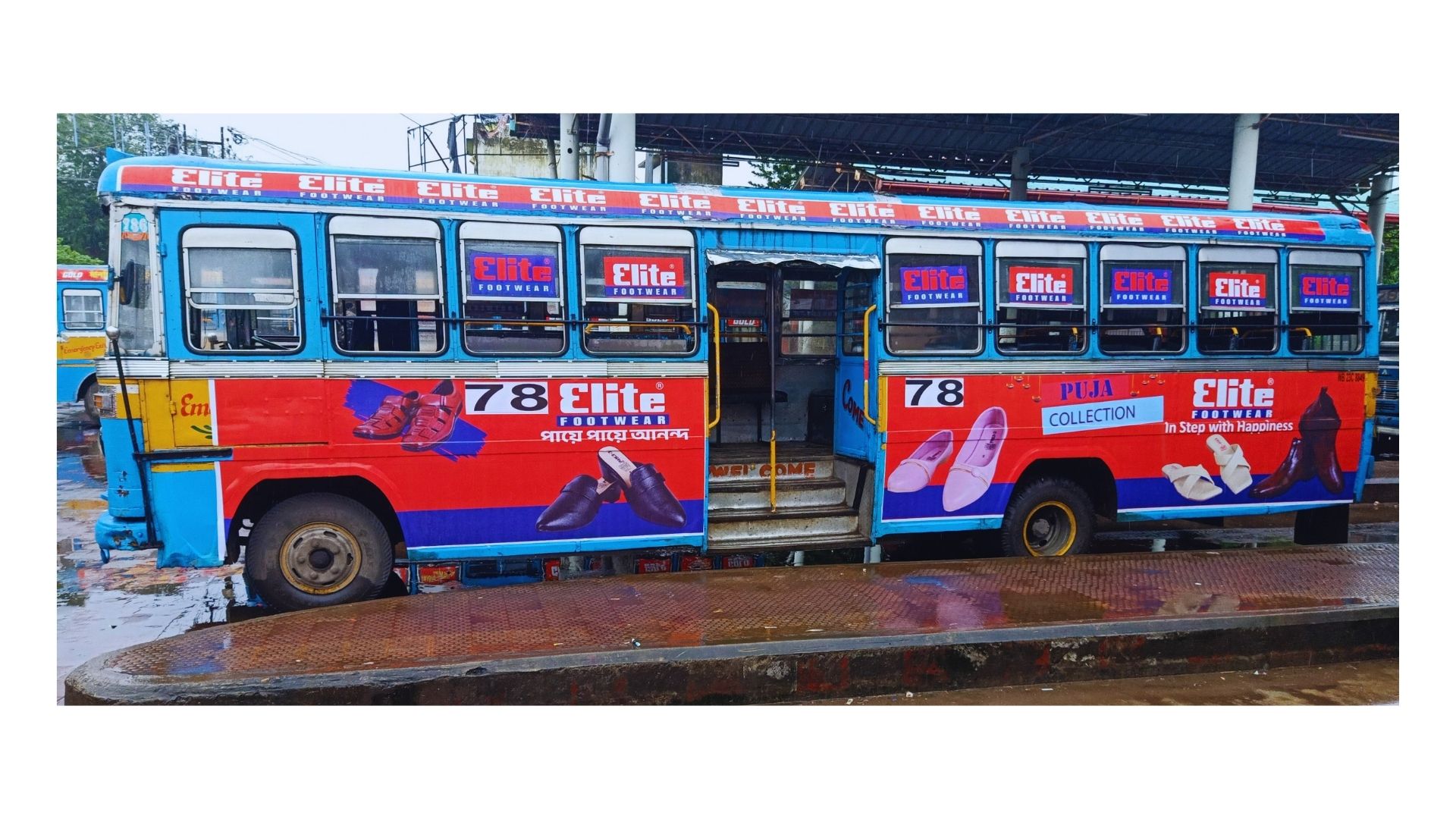Elite Footwear Puja Bus Wrap