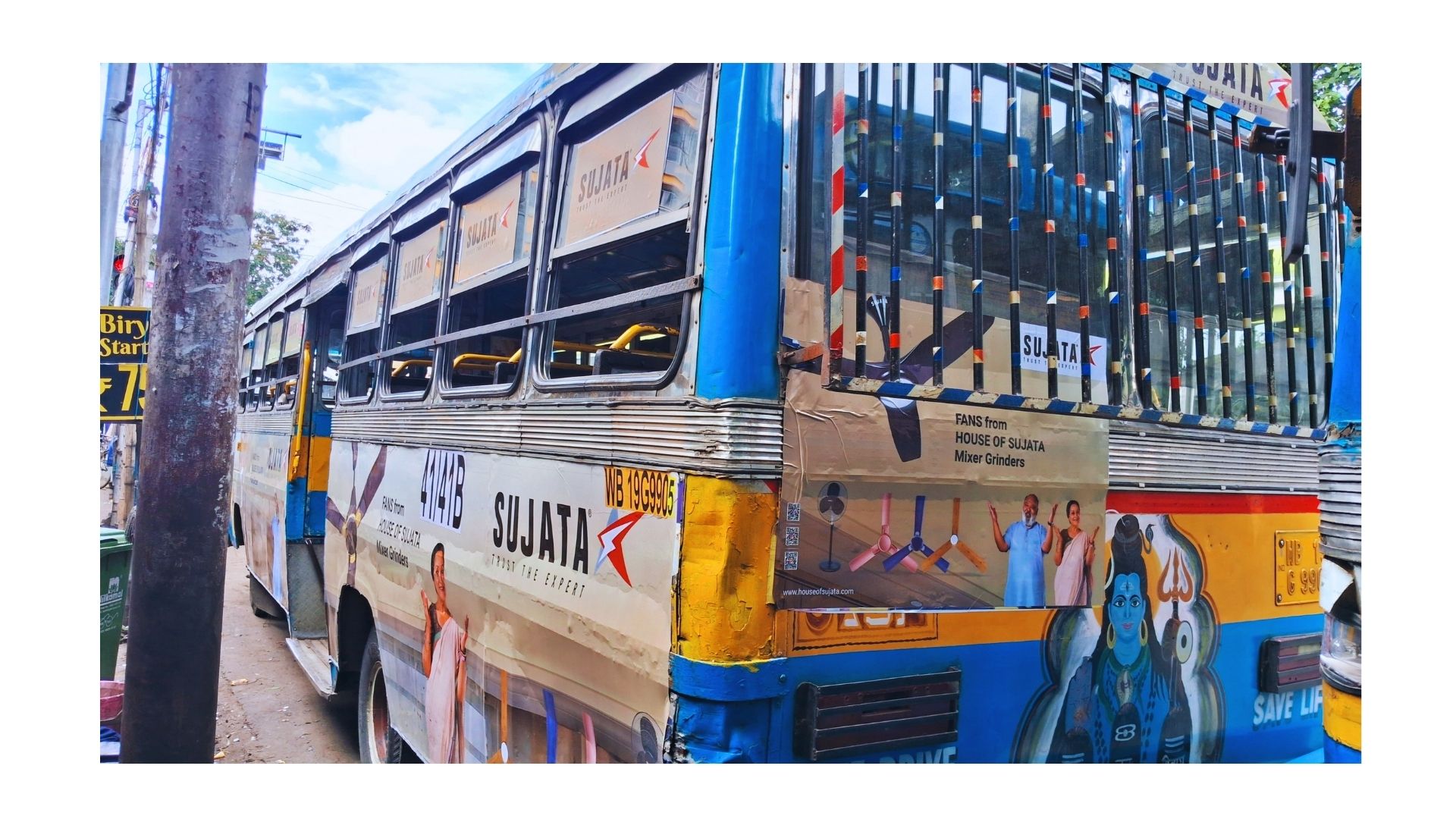 Sujata Fans Bus Wrap