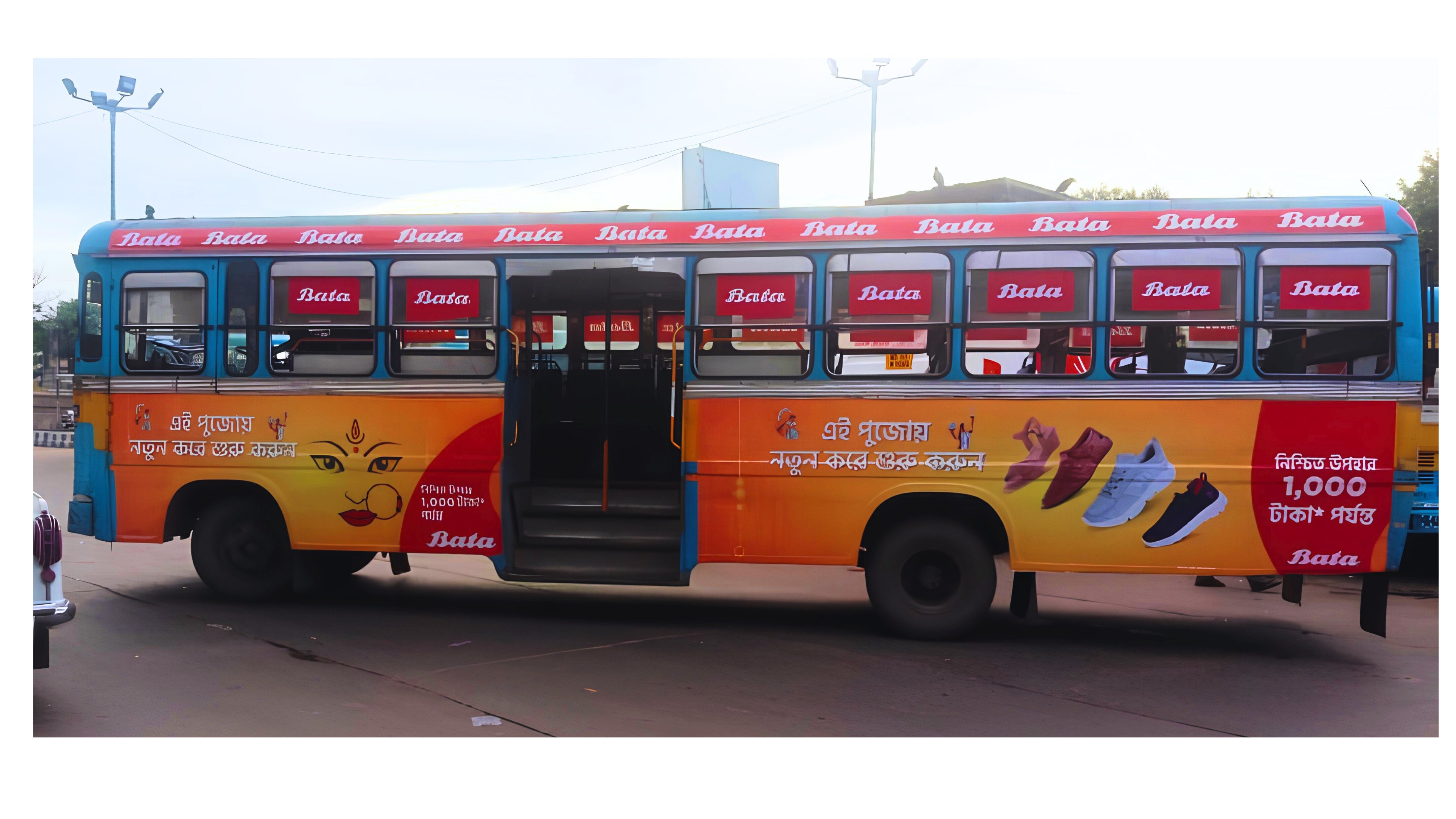Bata Durga Pujo Full Bus Branding